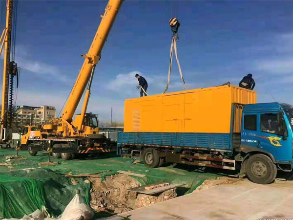 漯河万科工程建设租赁一台大型静音发电